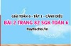 Giải bài 2 trang 82 Toán 6 Tập 1 SGK Cánh Diều